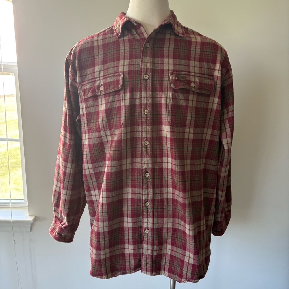 Carhartt Tall Plaid Button-Up Flannel Shirt